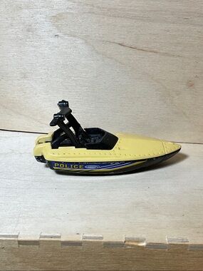 Yellow Police Speedboat Toy - Kids Boats & Vehicles